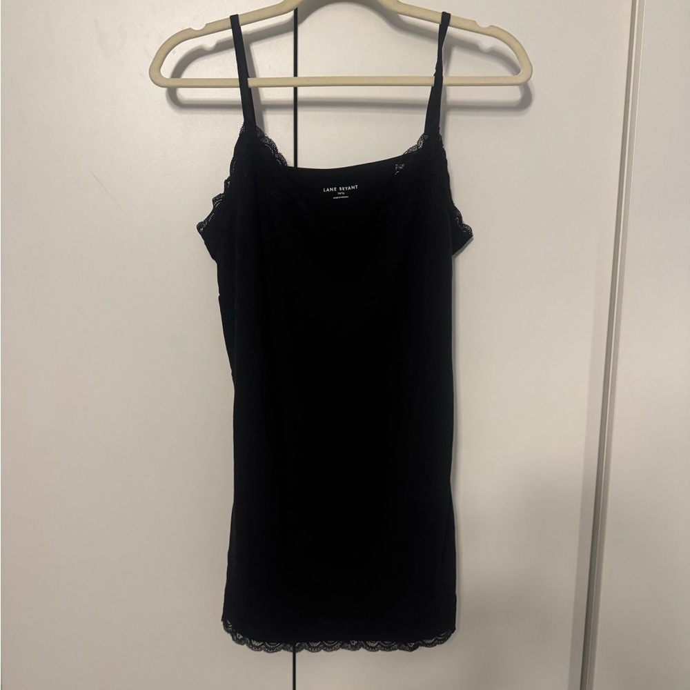 Lane Bryant Black Lace Cami nwt